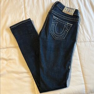 True Religion Blue Skinny Jeans Signature Style